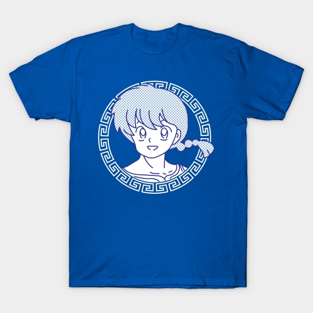 Ranma Saotome White Circle T-Shirt by Astroboy71